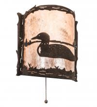  220796 - 9" Wide Loon Left Wall Sconce