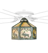  22243 - 13"W Lone Moose Fan Light Shade