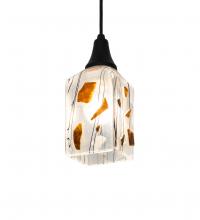  226314 - 5" Square Metro Fusion Licorice Mini Pendant