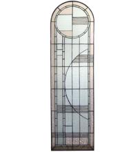 Meyda Green 22868 - 15"W X 54"H Arc Deco Left Sided Stained Glass Window