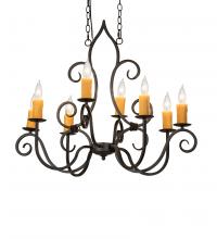  231962 - 36" Long Clifton 8 Light Oblong Chandelier