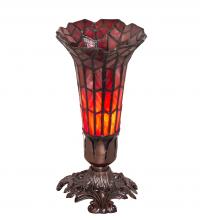  239057 - 8" High Stained Glass Pond Lily Victorian Accent Lamp