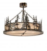  241418 - 36" Wide Tall Pines Inverted Pendant