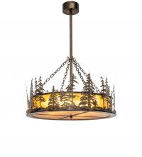 244123 - 36" Wide Tall Pines Inverted Pendant