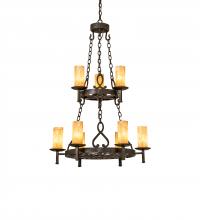 Meyda Green 244248 - 31" Wide Newcastle 9 Light Two Tier Chandelier