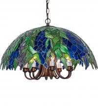  246060 - 22" Wide Tiffany Honey Locust Pendant