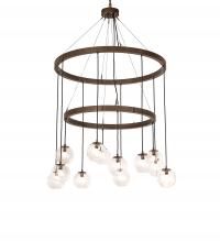  246173 - 42" Wide Bola 12 Light Two Tier Chandelier