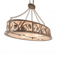  247419 - 48" Long Winter Pine Oblong Inverted Pendant