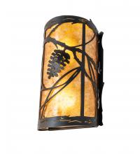  247902 - 8" Wide Whispering Pines Right Wall Sconce