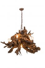  248859 - 40" Wide Driftwood 6 Light Chandelier