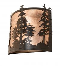 Meyda Green 249114 - 12" Wide Tall Pines Wall Sconce