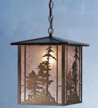  38629 - 12" Square Tall Pines Lantern Pendant