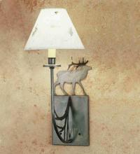  48444 - 5" Wide Lone Elk Wall Sconce