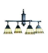  48027 - 26"W Diamond Band Mission 4 LT Chandelier