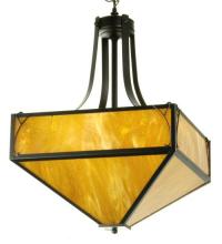 Meyda Green 50742 - 20" Square Teague Mission Inverted Pendant
