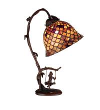  74046 - 15"H Tiffany Fishscale Accent Lamp