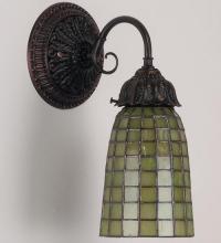  74055 - 5" Wide Geometric Green Wall Sconce