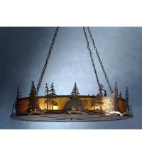  81774 - 66" Wide Bear at Dusk Inverted Pendant