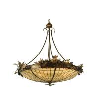  98967 - 50"W Greenbriar Oak Inverted Pendant