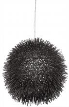  169P01BL - Urchin 1-Lt Pendant - Black