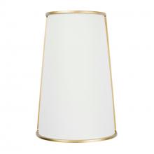  364W02MWFG - Coco 2-Lt Sconce - Matte White/French Gold