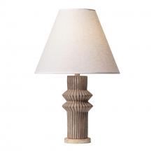  396T01ADGT - Primea 1-Lt Ceramic Table Lamp - Apothecary Gold/Glazed Taupe
