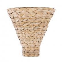  502W01FGN - Hilton Head 1-Lt Sconce - French Gold/Natural Seagrass