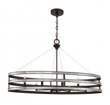  1-1709-8-13 - Madera 8-Light Linear Chandelier in English Bronze