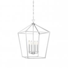  3-421-4-109 - Townsend 4-Light Pendant in Polished Nickel