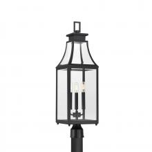  5-609-BK - Emery 3-Light Outdoor Post Lantern in Matte Black