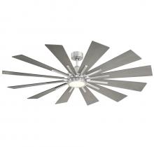 Savoy House 60-760-12GR-187 - Farmhouse 60" Led Ceiling Fan In Brushed Pewter