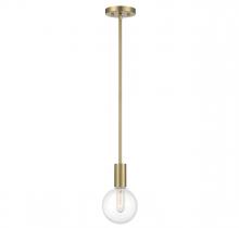  7-3075-1-322 - Wright 1-Light Mini-Pendant in Warm Brass