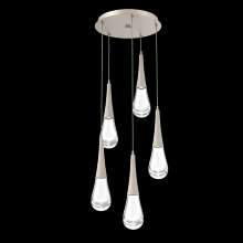 Hammerton CHB0078-05-BS-C-C01-L1 - Raindrop Round 5pc Multi-Pendant