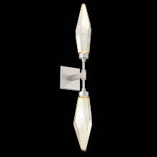 Hammerton IDB0050-02-BS-CA-L1 - Rock Crystal Double Sconce