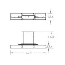 Hammerton PLB0026-0F-BS-BG-001-E2 - Urban Loft Parallel Linear - 67-Inch