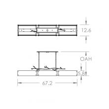 Hammerton PLB0032-0D-BS-BG-001-E2 - Ironwood Linear - 67-Inch