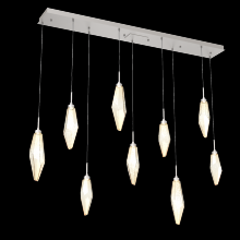 Hammerton PLB0050-09-BS-CA-C01-L1 - Rock Crystal Linear 9pc Multi-Pendant