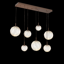 Hammerton PLB0092-07-BB-A-C01-L3 - Gaia Linear 7pc Multi-Pendant