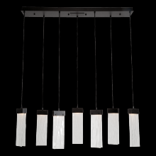 Hammerton PLB0042-07-FB-BG-C01-L1 - Parallel Glass Linear 7pc Multi-Pendant