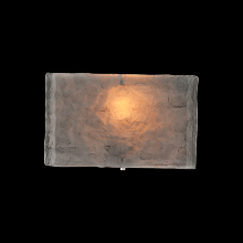 Hammerton CSB0044-0B-MB-BG-E2 - Textured Glass Square Cover Sconce