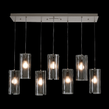 Hammerton PLB0044-04-MB-BG-C01-E2 - Textured Glass Linear Multi-Pendant