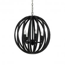 Palecek 2320-79 - Madera Coco Chandelier Black