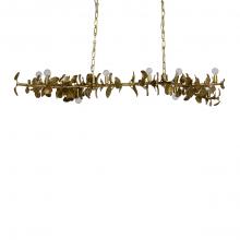 Palecek 2475-79 - Eucalyptus Leaf Brass Chandelier