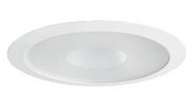  242 WH - 6" Frosted Glass Shower Trim White
