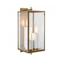  1151-AG-CL - Back Bay Outdoor Wall Lights - Aged Brass