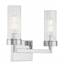  2612-CH-CL - Lida Glass Bath Light - Chrome