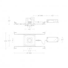  R3BSA-FCS-BK - Ocular 3.0 5CCT Square Adjustable Trim and Remodel Housing with New Construction Frame-In Kit and