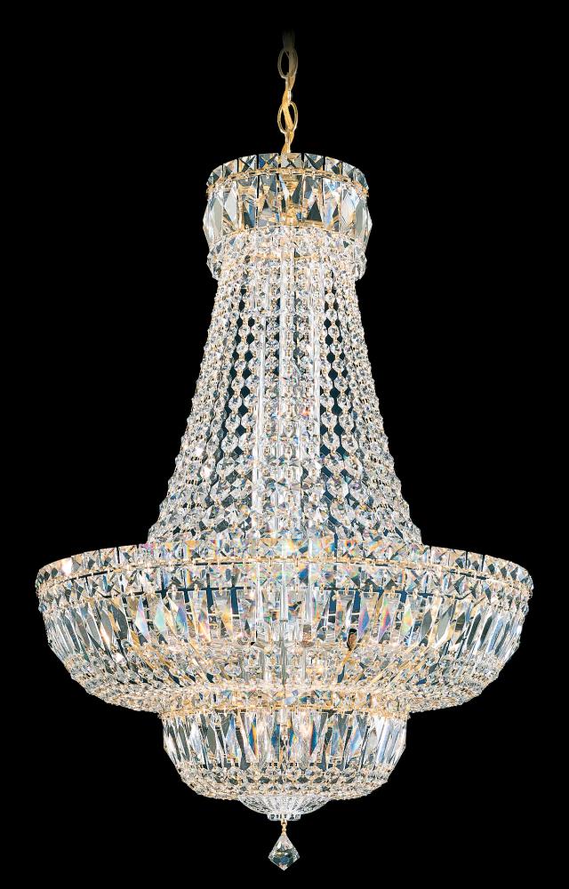 Petit Crystal Deluxe 20 Light 120V Pendant in Polished Silver with Clear Optic Crystal
