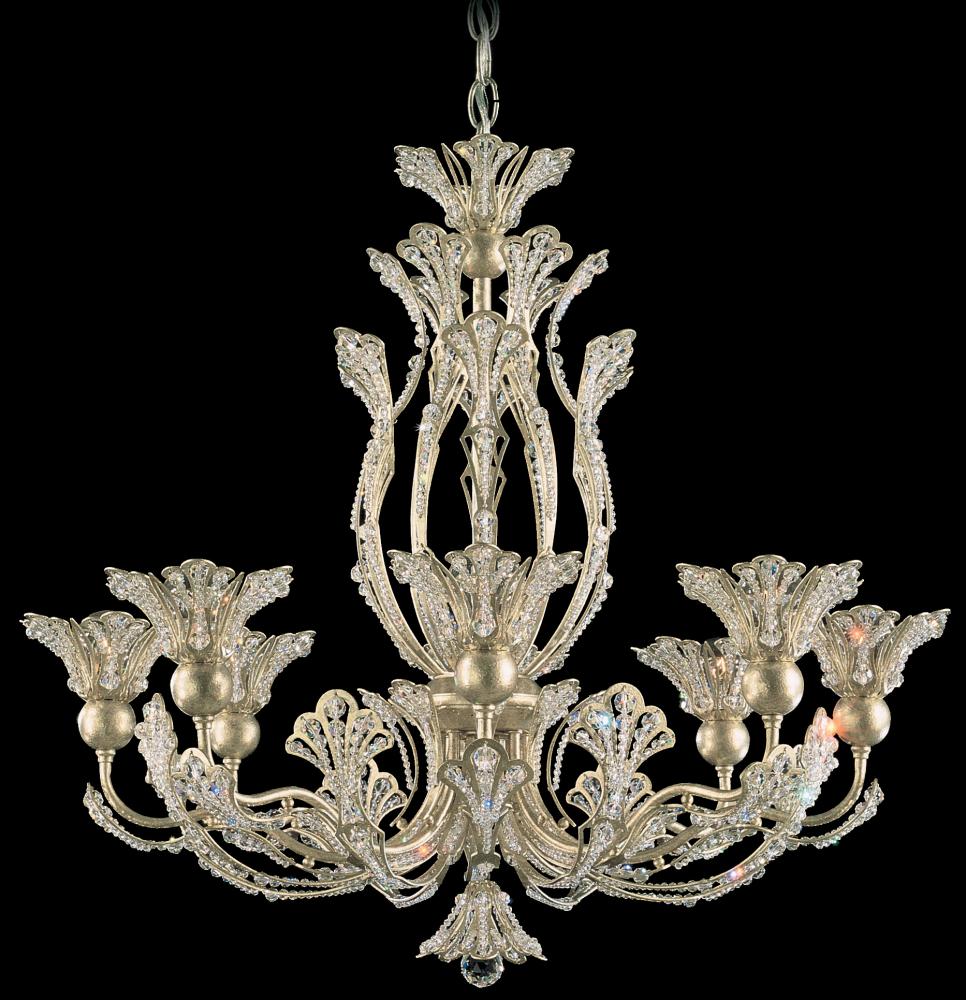 Rivendell 8 Light 120V Chandelier in Heirloom Gold with Clear Radiance Crystal
