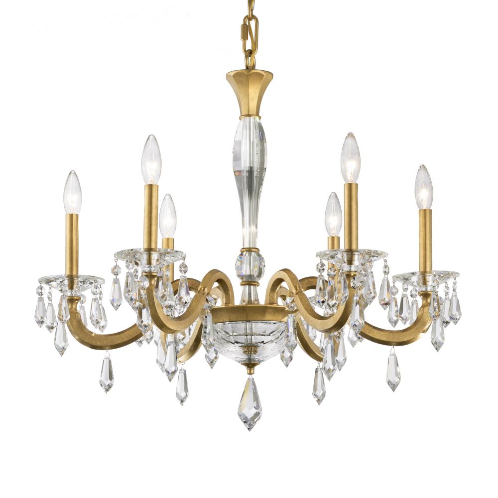 Napoli 6 Light 120V Chandelier in Black with Clear Radiance Crystal